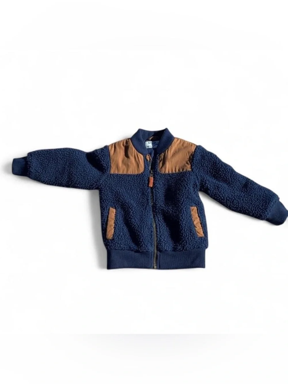 OshKosh Blue and Brown Toddler Sherpa Chore Coat